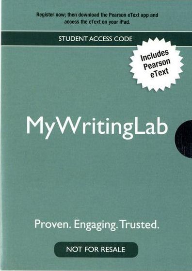 New Mywritinglab with Pearson Etext - Valuepack Access Card