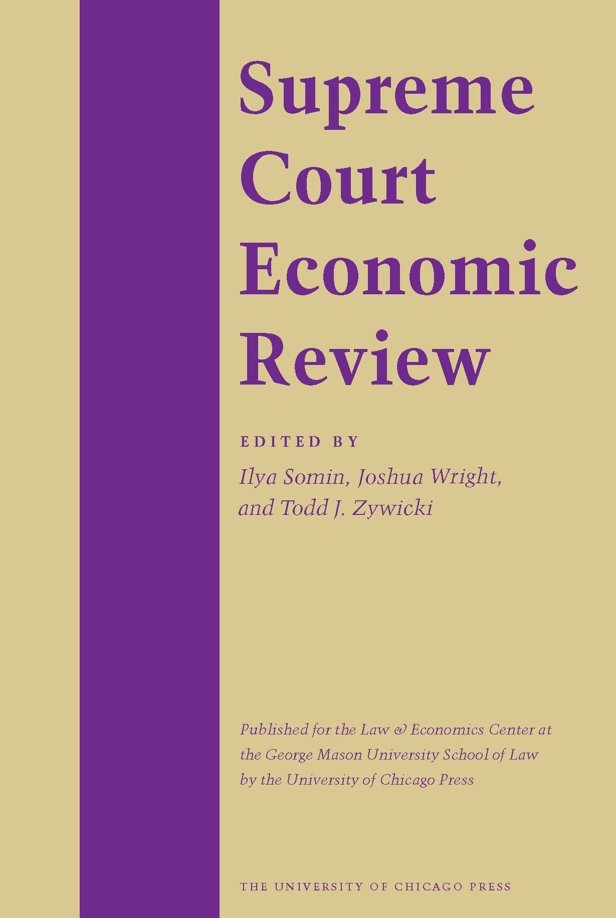 The Supreme Court Economic Review, Volume 18