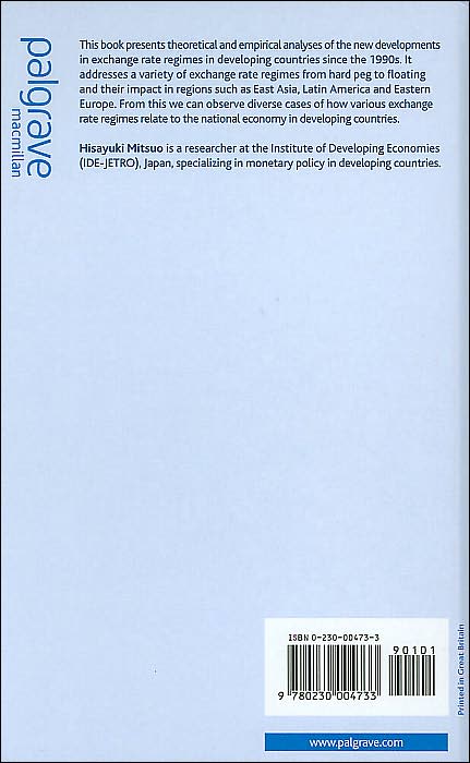 New Developments of the Exchange Rate Regimes in Developing Countries