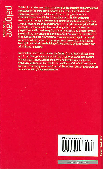 Corporate Governance and Finance in Poland and Russia