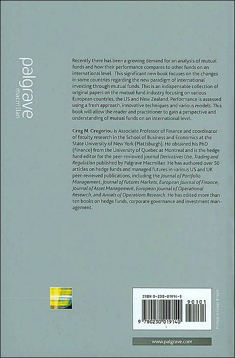 Performance of Mutual Funds: An International Perspective