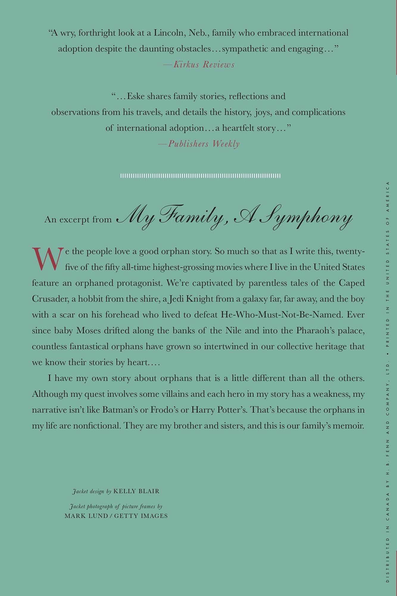 My Family, A Symphony: A Memoir of Global Adoption