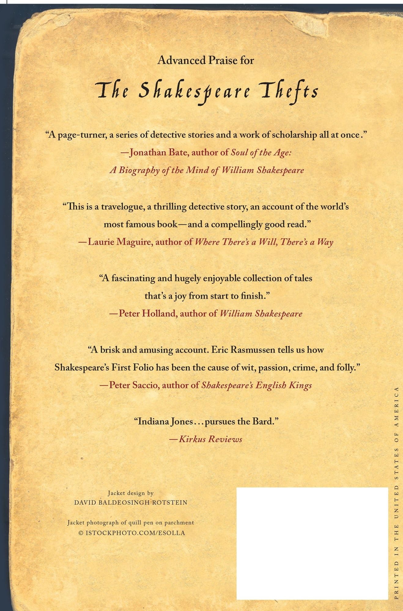 The Shakespeare Thefts: In Search of the First Folios