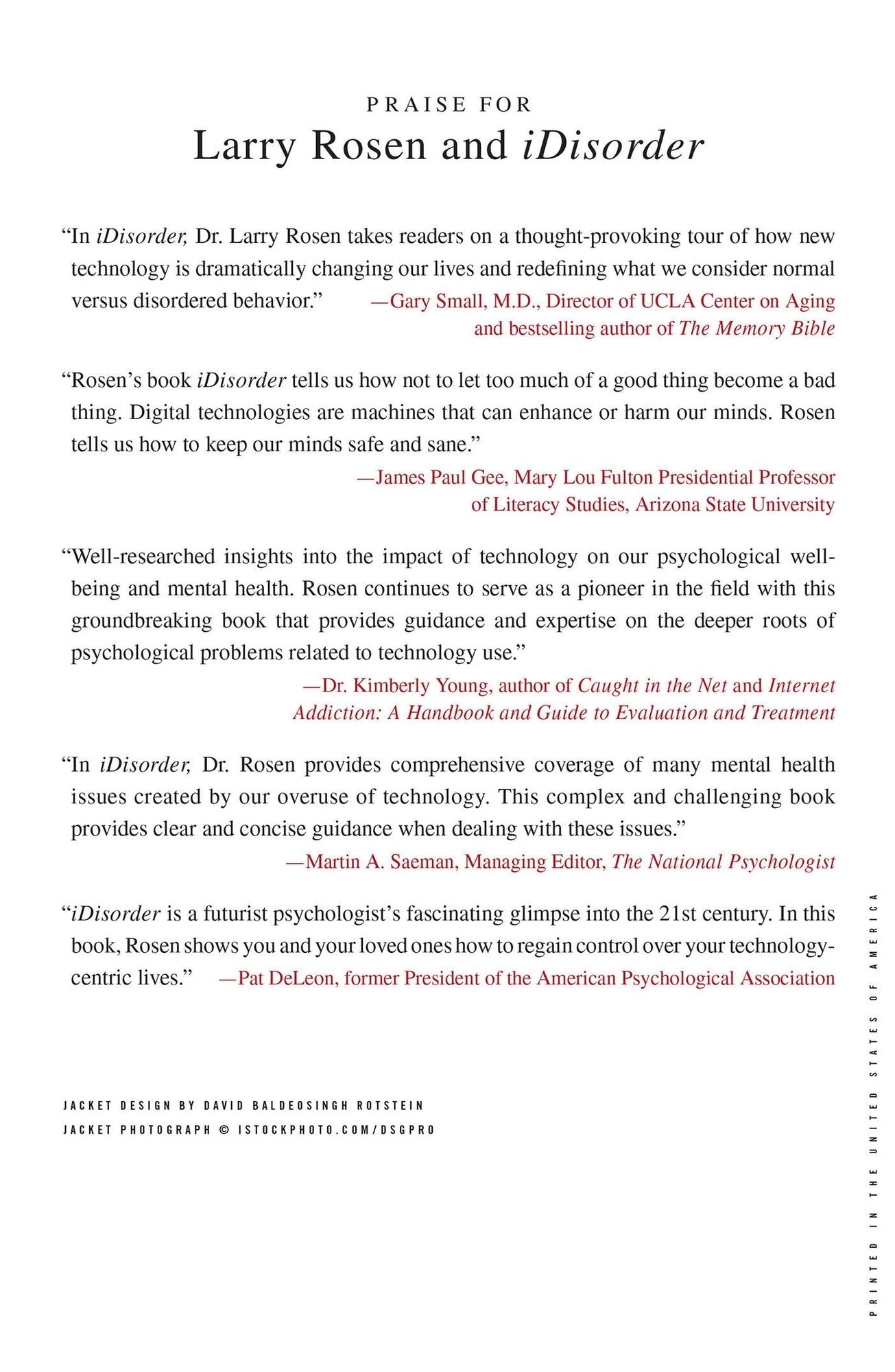 iDisorder: Understanding Our Obsession with Technology and Overcoming Its Hold on Us