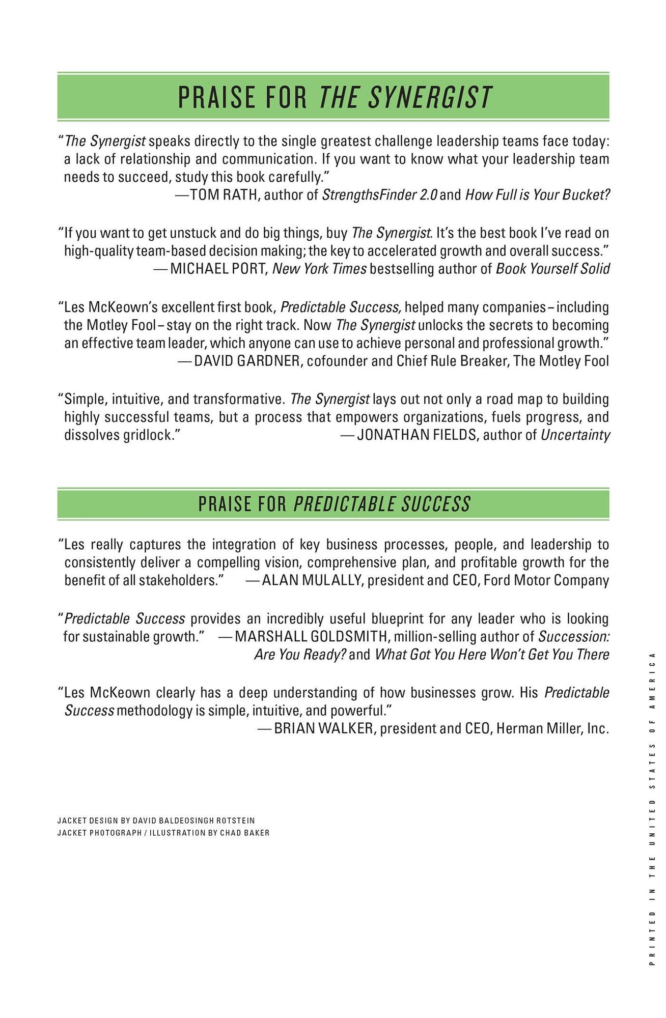 The Synergist: How to Lead Your Team to Predictable Success