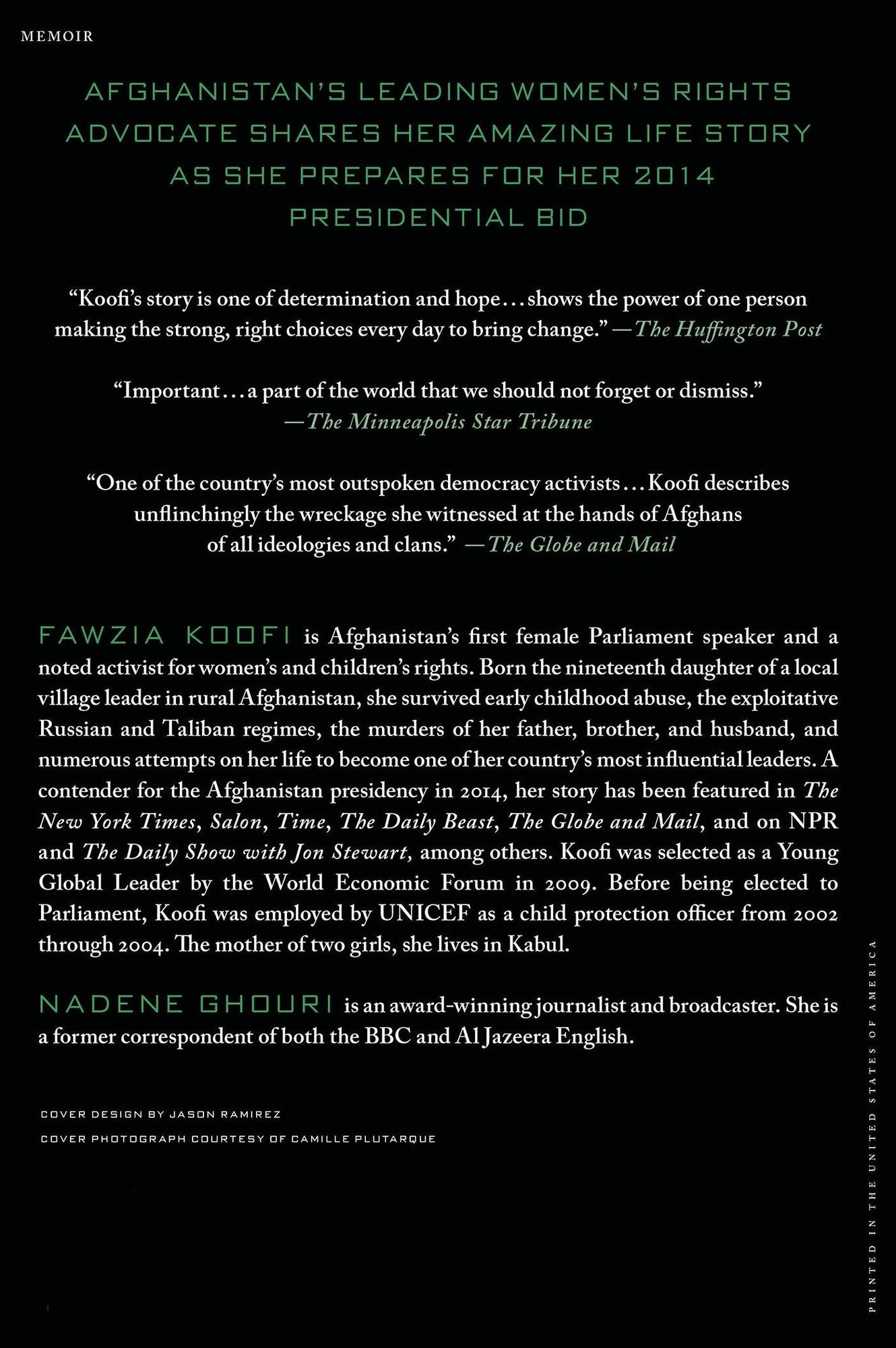 The Favored Daughter: One Woman's Fight to Lead Afghanistan into the Future