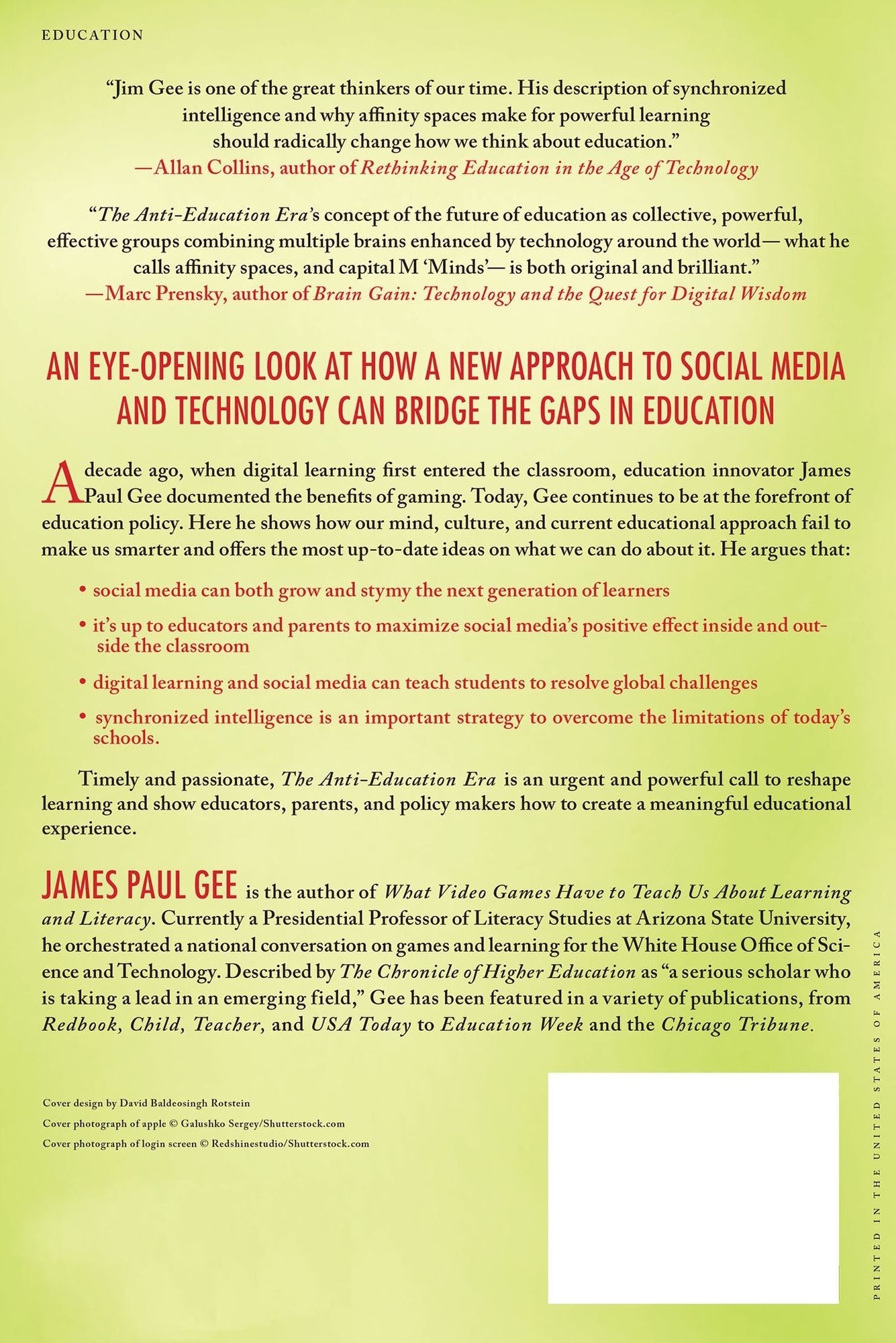 The Anti-Education Era: Creating Smarter Students through Digital Learning