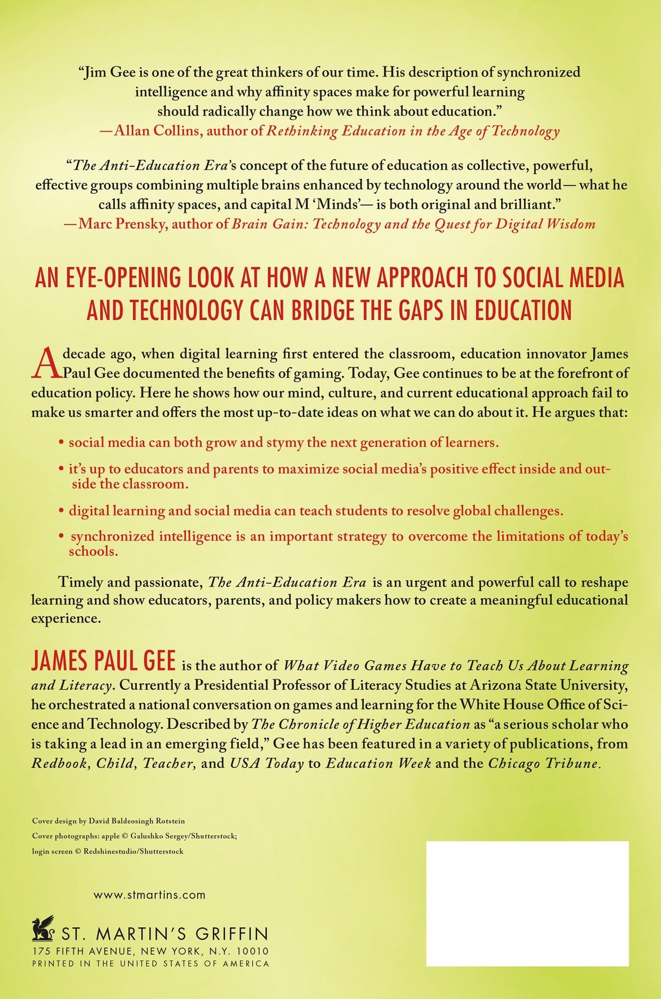 The Anti-Education Era: Creating Smarter Students through Digital Learning