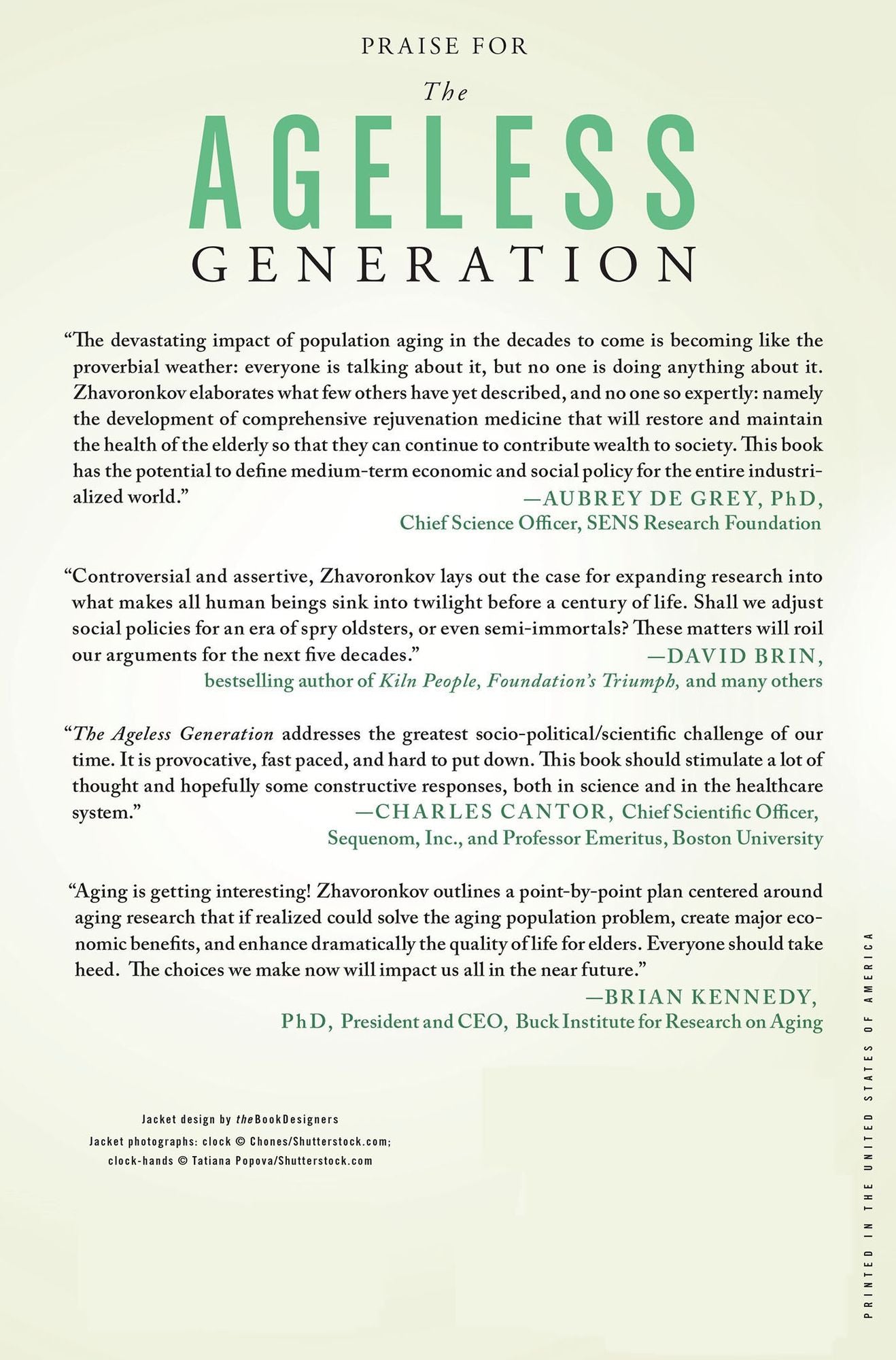 The Ageless Generation: How Advances in Biomedicine Will Transform the Global Economy