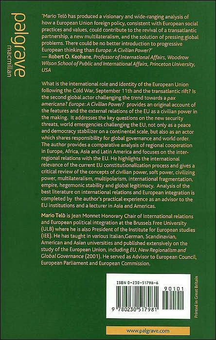 Europe: A Civilian Power?: European Union, Global Governance, World Order
