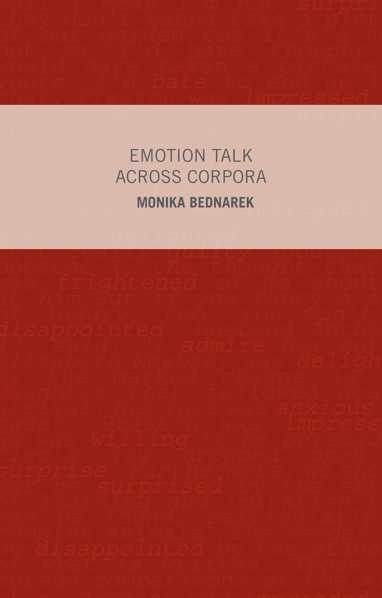 Emotion Talk Across Corpora