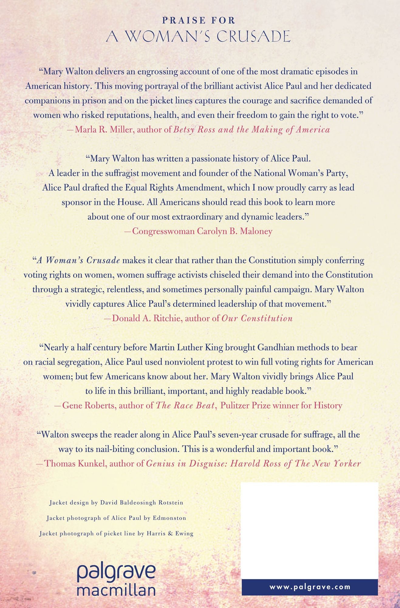A Woman's Crusade: Alice Paul and the Battle for the Ballot