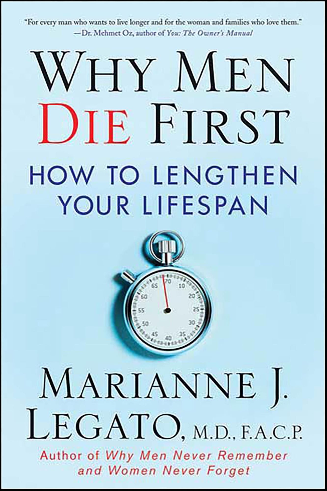 Why Men Die First: How to Lengthen Your Lifespan
