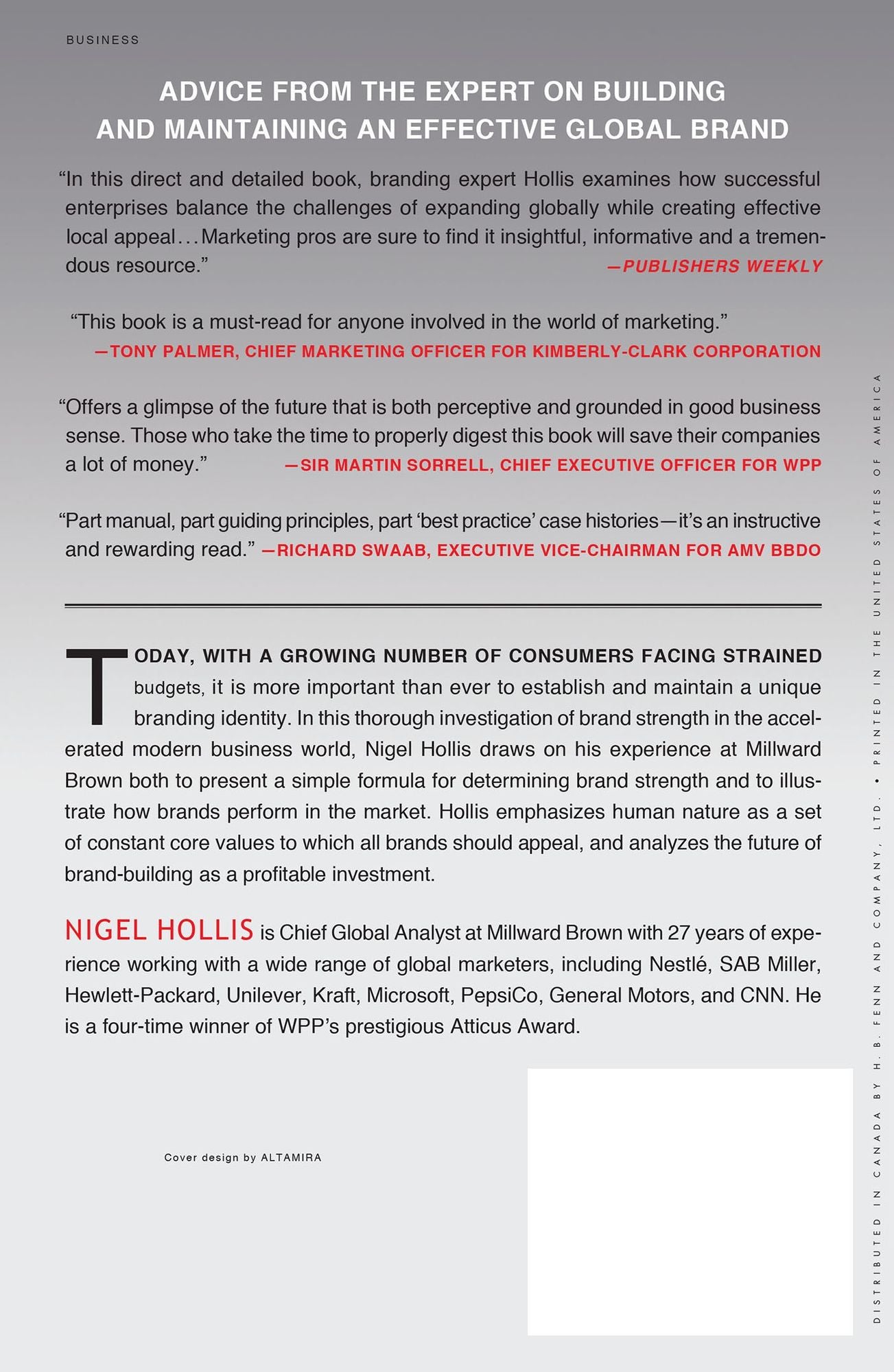 The Global Brand: How to Create and Develop Lasting Brand Value in the World Market