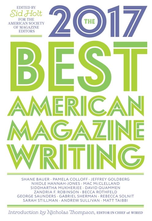 The Best American Magazine Writing 2017