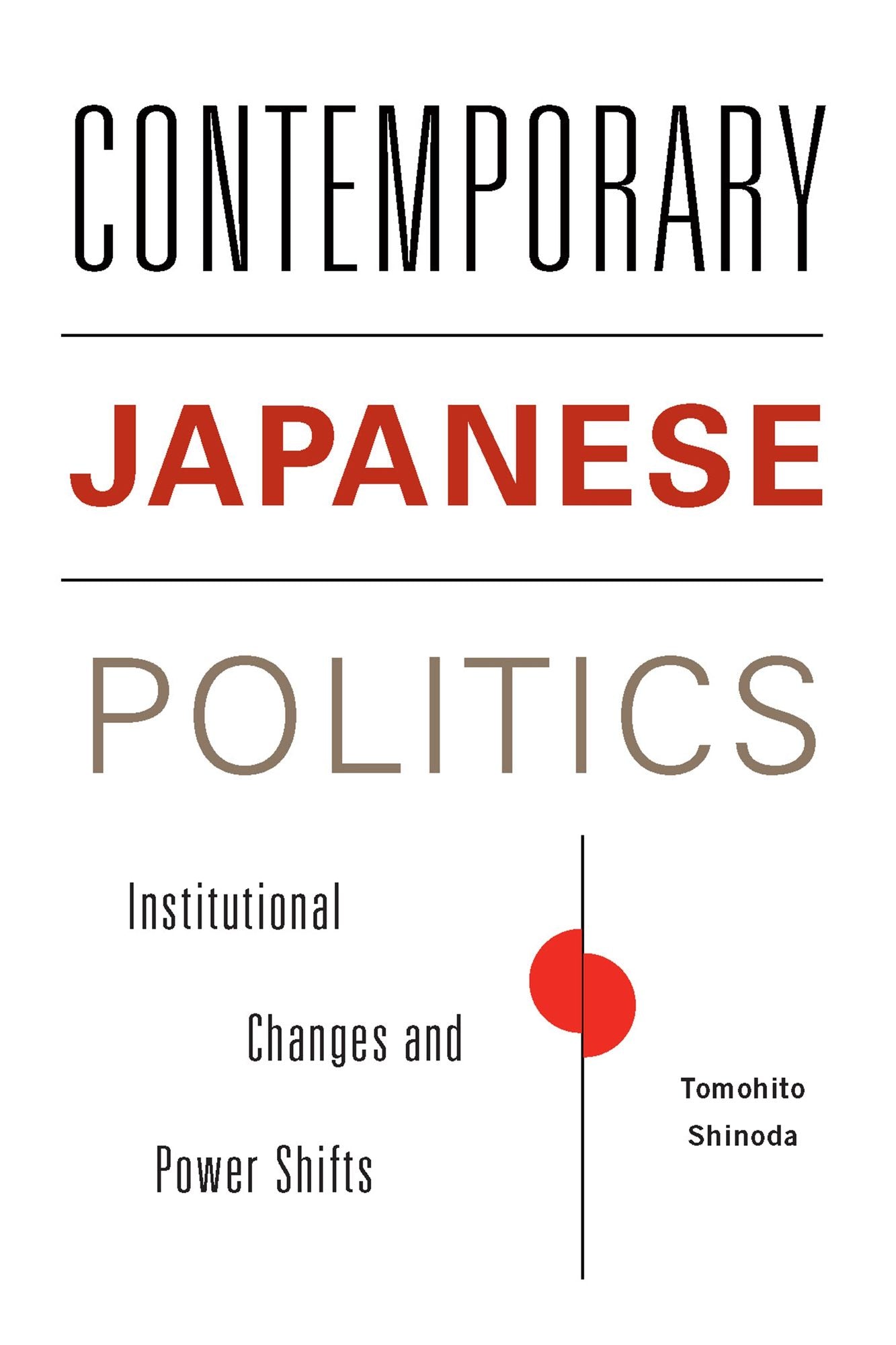 Contemporary Japanese Politics: Institutional Changes and Power Shifts