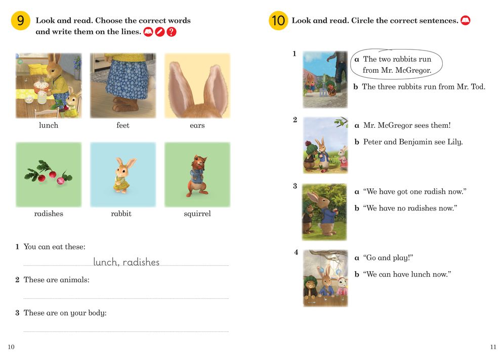 Peter Rabbit and the Radish Robber Activity Book: Level 1