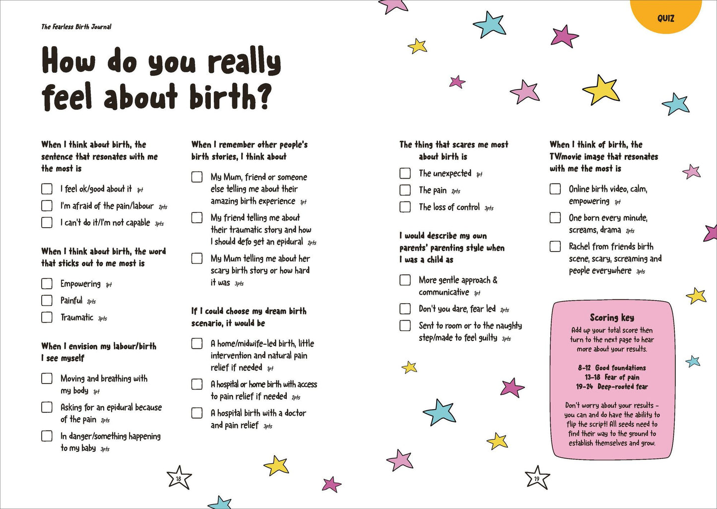 The Fearless Birth Journal: Growing Your Mind-Body Connection Throughout Pregnancy