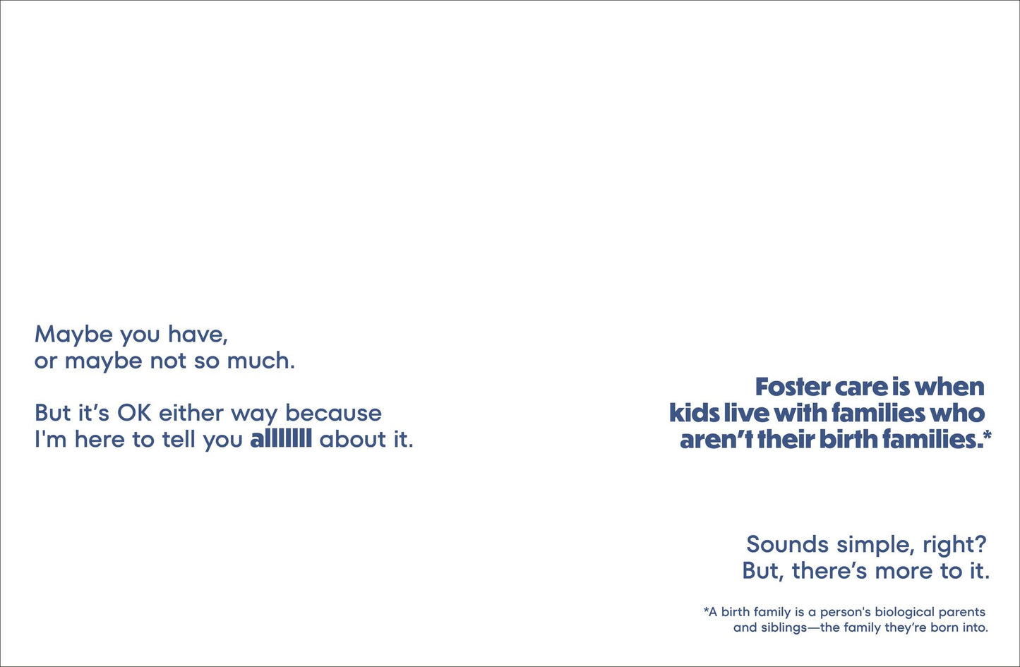 A Kids Book About Being in Foster Care