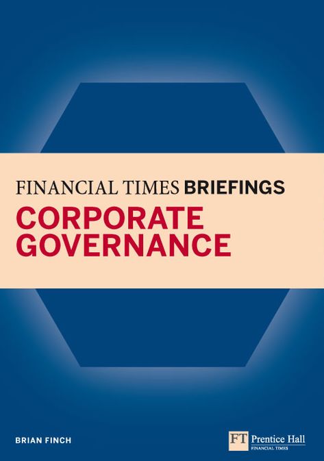 Corporate Governance: Financial Times Briefing ePub eBook