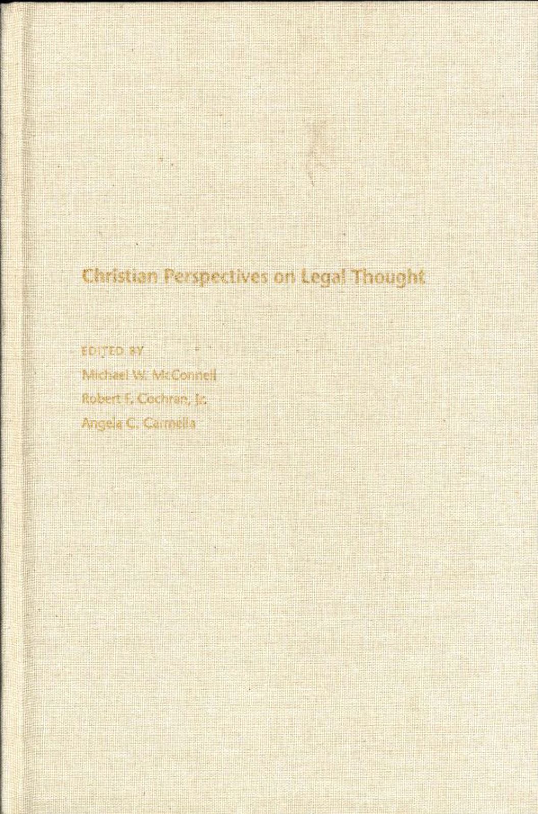 Christian Perspectives on Legal Thought