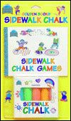 Sidewalk Chalk Games: Book and Sidewalk Chalk