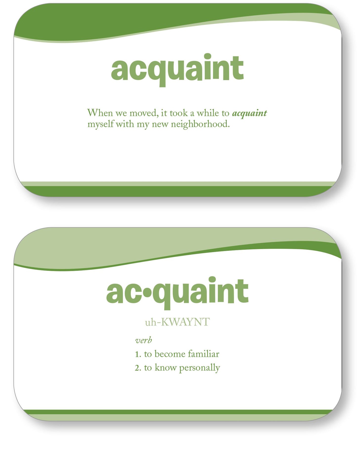 Fourth Grade Vocabulary Flashcards