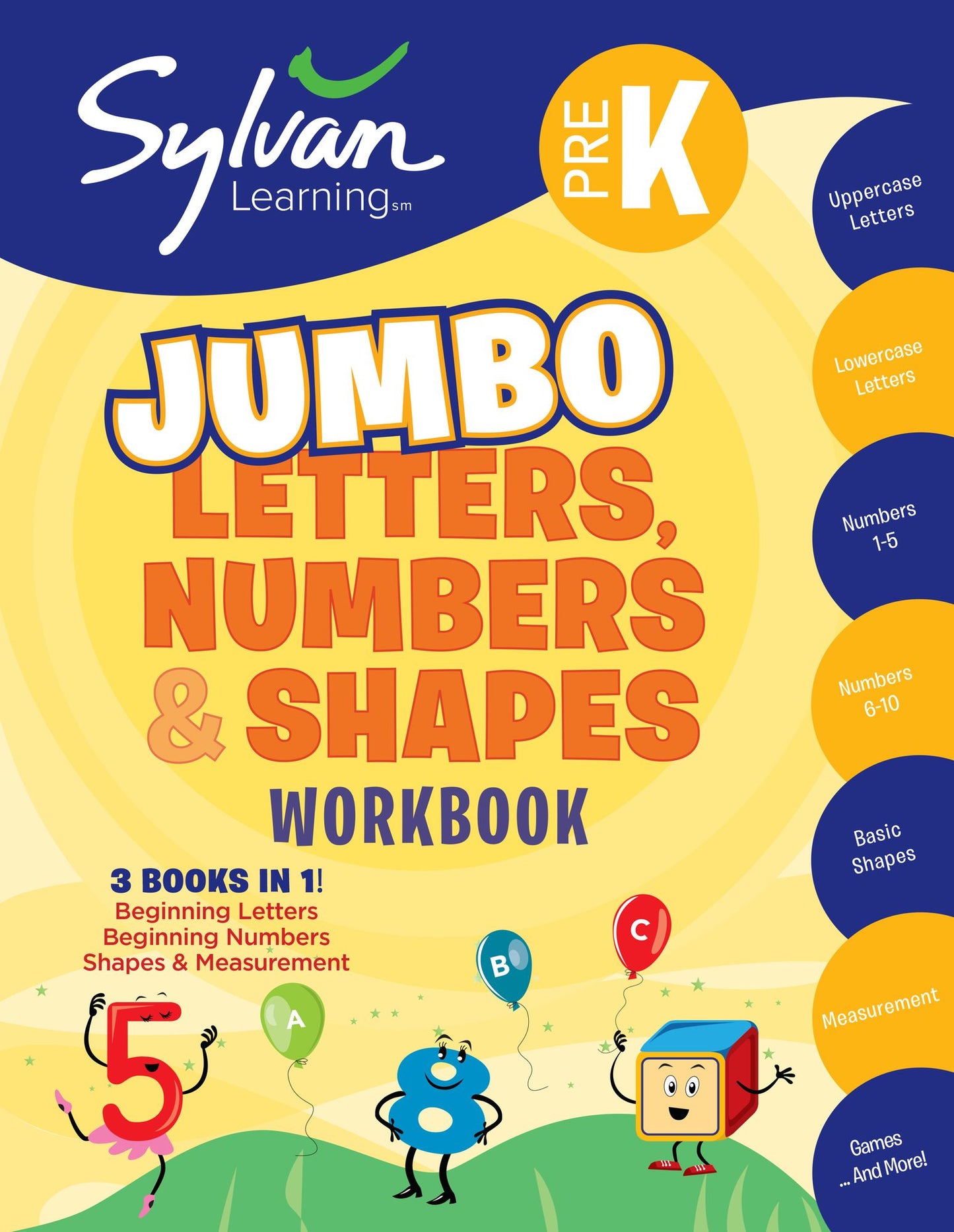 Pre-K Letters, Numbers & Shapes Super Workbook (Sylvan Super Workbooks)