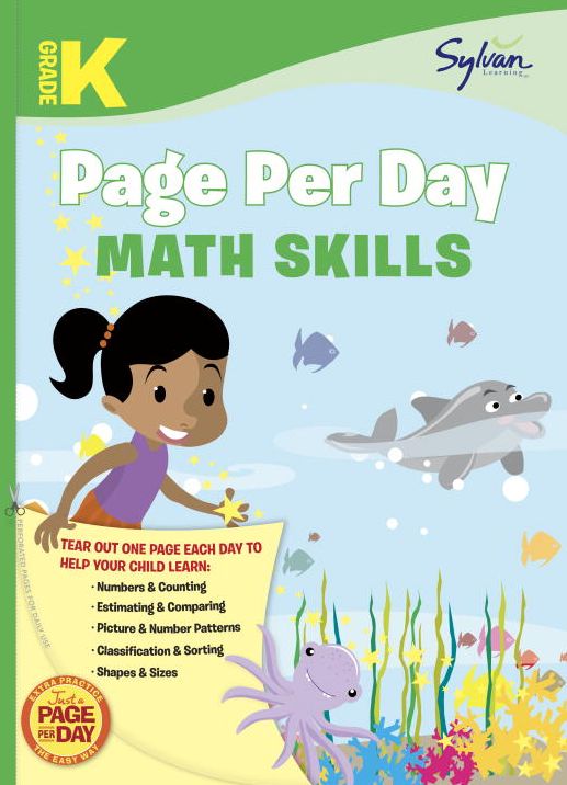 Kindergarten Page Per Day: Math Skills
