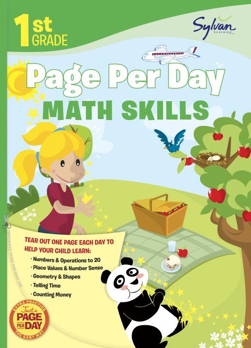 First Grade Page Per Day: Math Skills