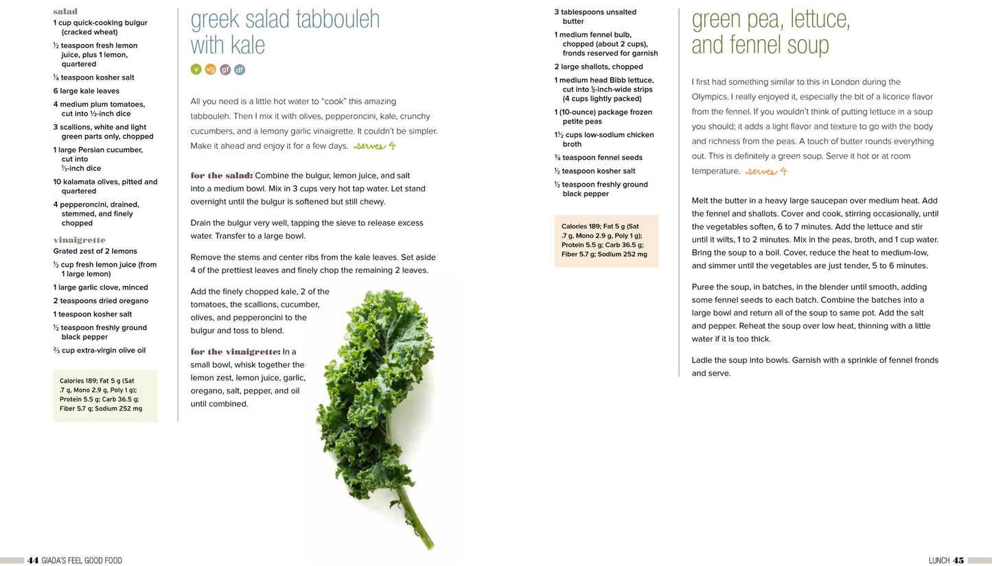 Giada's Feel Good Food: My Healthy Recipes and Secrets