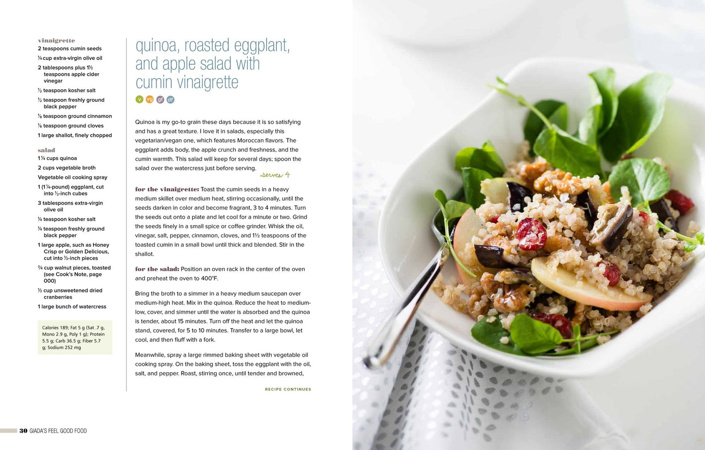 Giada's Feel Good Food: My Healthy Recipes and Secrets