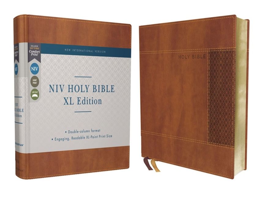 Niv, Holy Bible, XL Edition, Leathersoft, Brown, Comfort Print