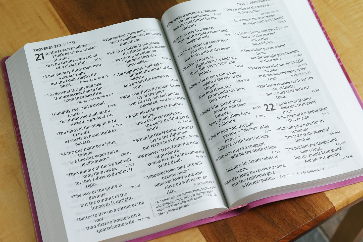 NIV, Super Giant Print Reference Bible, Giant Print, Imitation Leather, Pink, Red Letter Edition