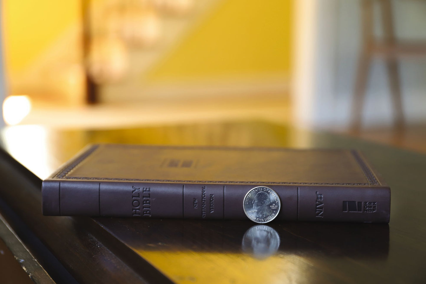 NIV, Value Thinline Bible, Imitation Leather, Brown