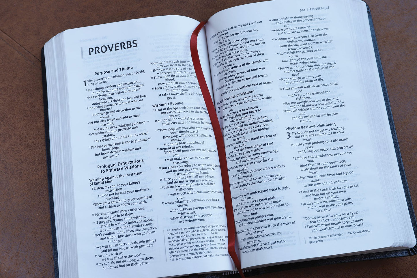 NIV, Thinline Bible, Bonded Leather, Black, Red Letter, Comfort Print