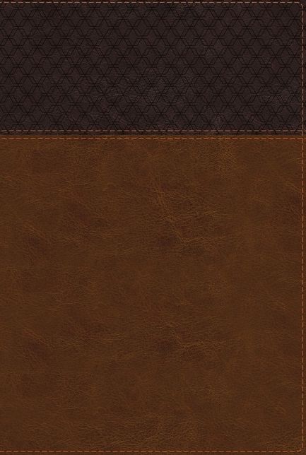 NIV Study Bible, Fully Revised Edition, Large Print, Leathersoft, Brown, Red Letter, Thumb Indexed, Comfort Print