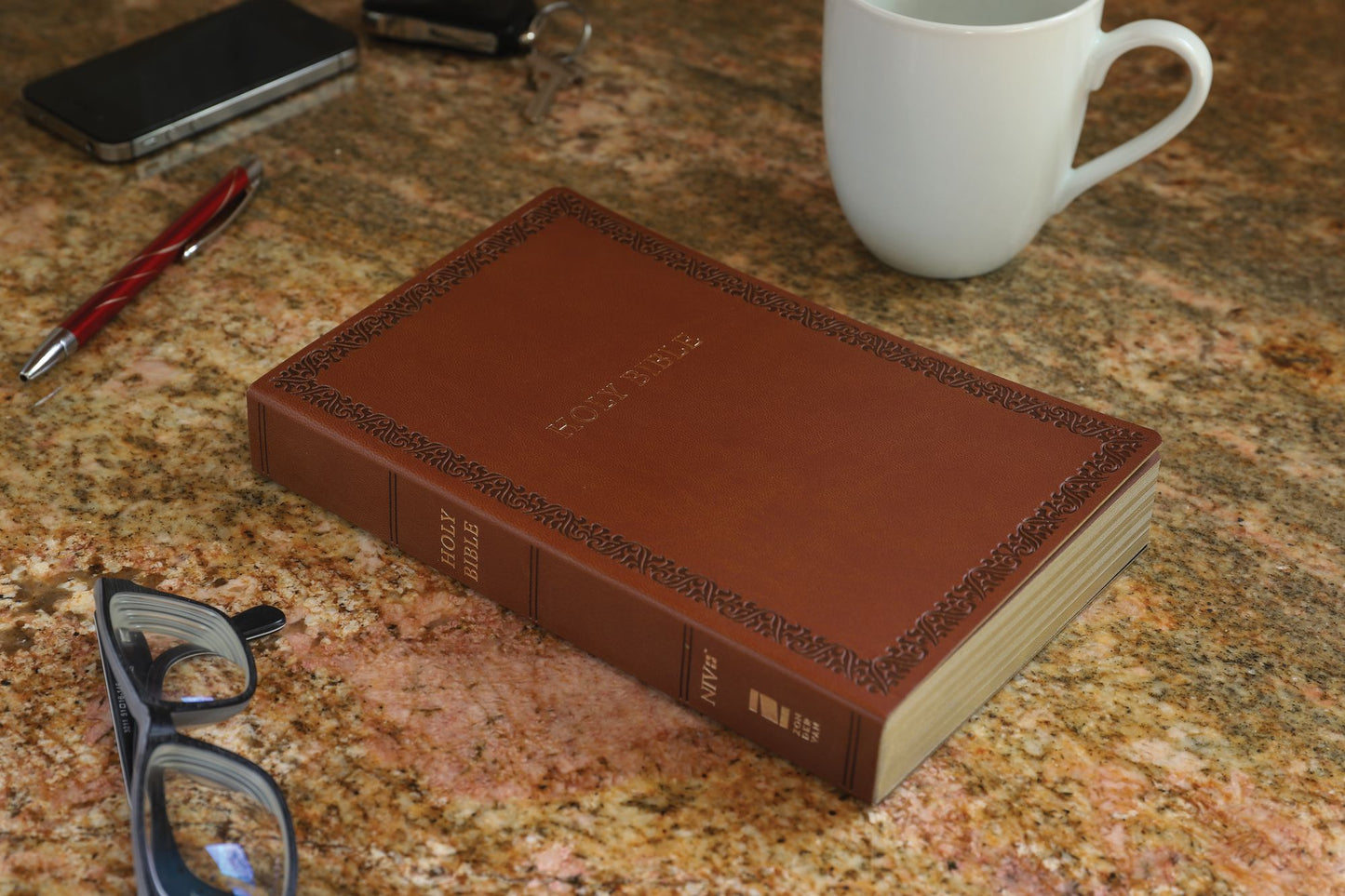 NIV, Holy Bible, Soft Touch Edition, Leathersoft, Brown, Comfort Print