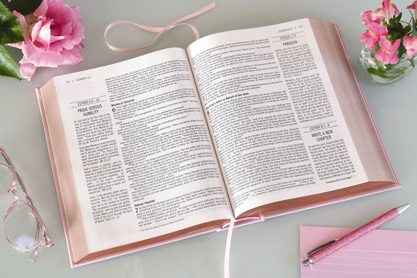 The Jesus Bible, NIV Edition, Leathersoft over Board, Pink, Comfort Print