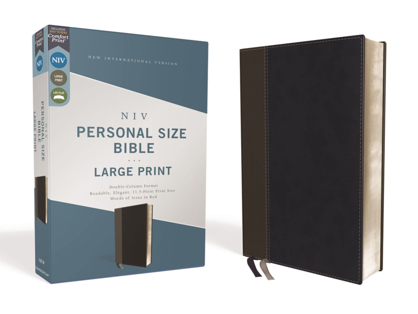 Holy Bible : New International Version, Personal Size Bible, Large Print, Leathersoft, Black, Comfort Print, Red Letter Edition