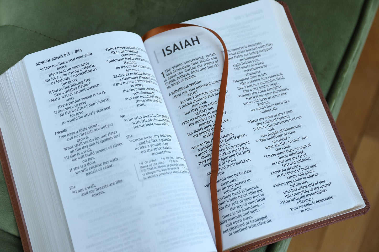 Holy Bible : New International Version, Personal Size Bible, Large Print, Leathersoft, Brown, Comfort Print, Red Letter Edition
