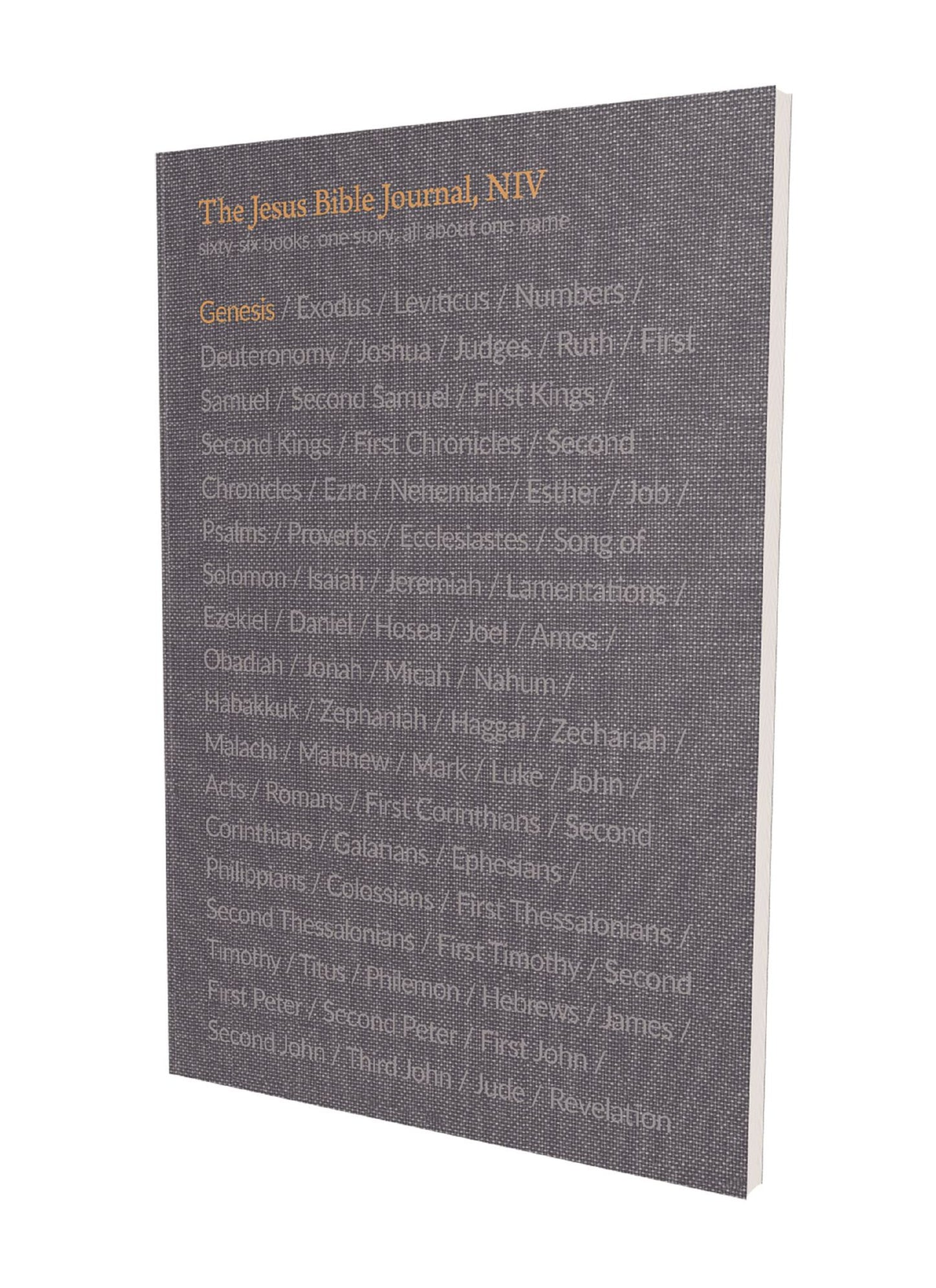 The Jesus Bible Journal, Genesis, Niv, Paperback, Comfort Print