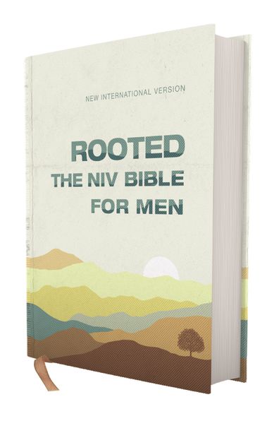 Rooted: The NIV Bible for Men, Hardcover, Cream, Comfort Print
