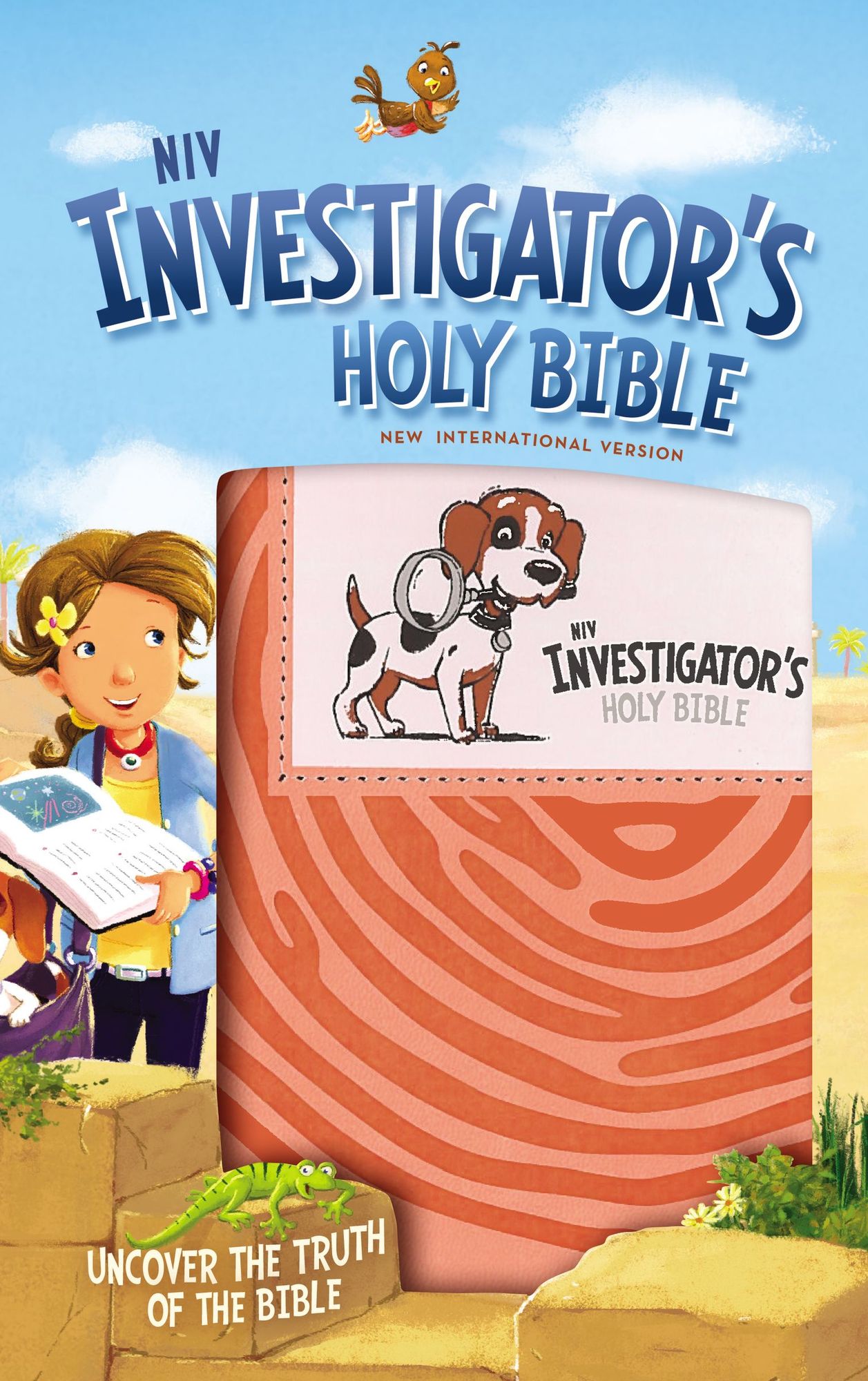 NIV Investigator's Holy Bible, Imitation Leather, Coral: Uncover the Truth of the Bible