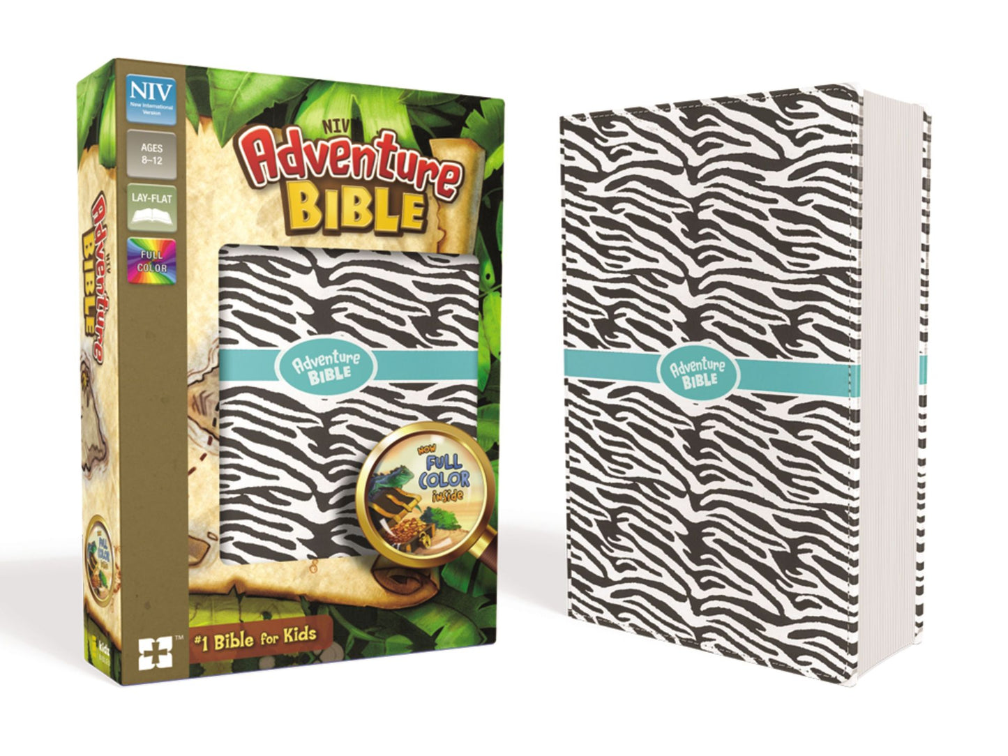 Niv, Adventure Bible, Leathersoft, Zebra Print, Full Color Interior