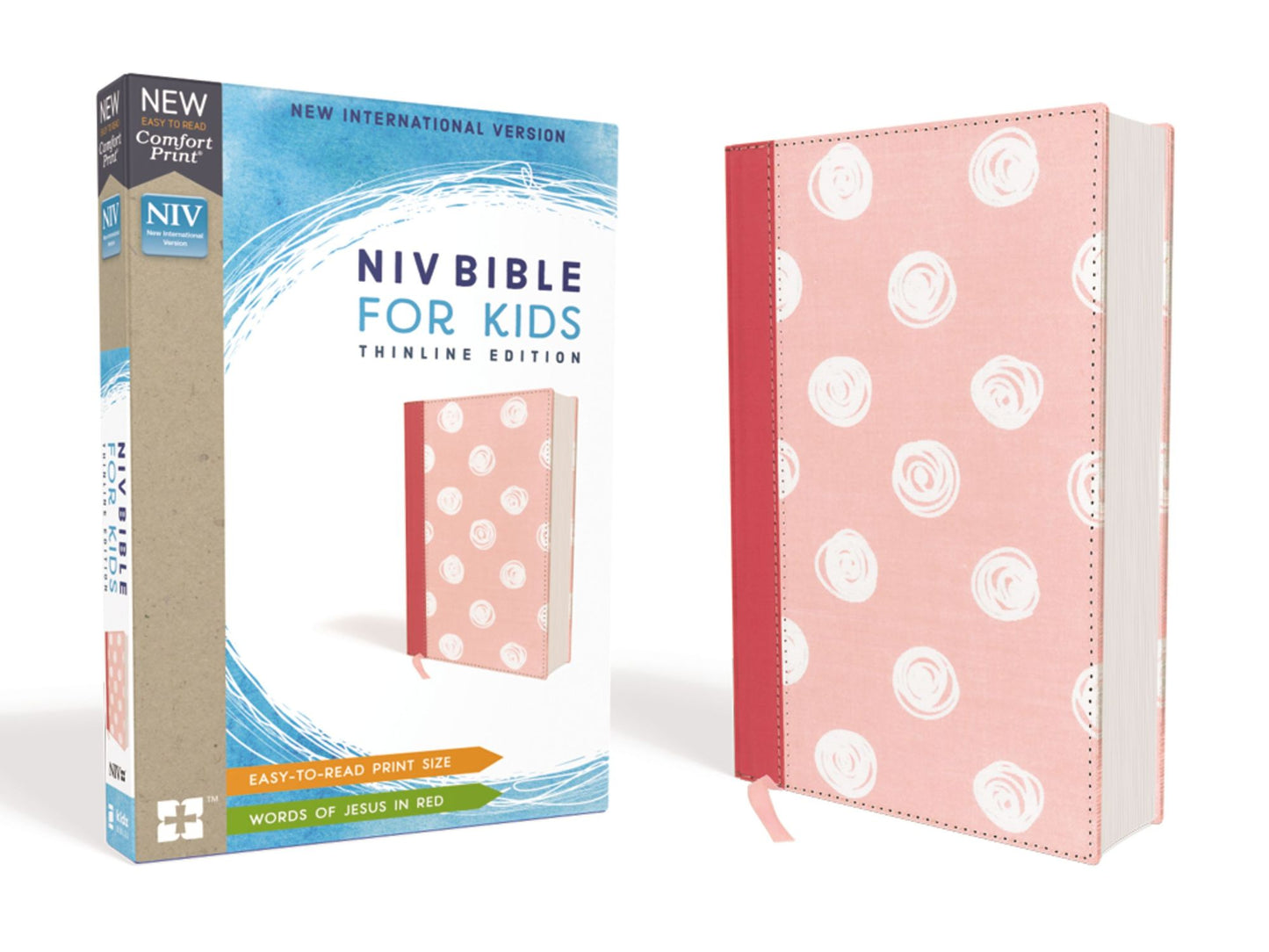 Niv, Bible for Kids, Cloth Over Board, Pink, Red Letter, Comfort Print: Thinline Edition