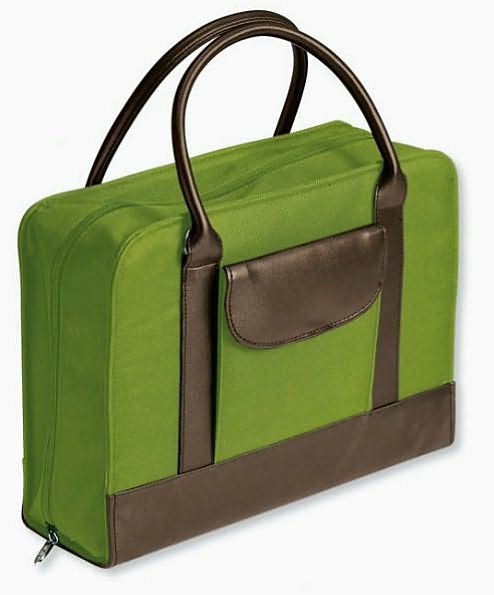 Bible Study Organizer Chartreuse with Leather-Look? Accents