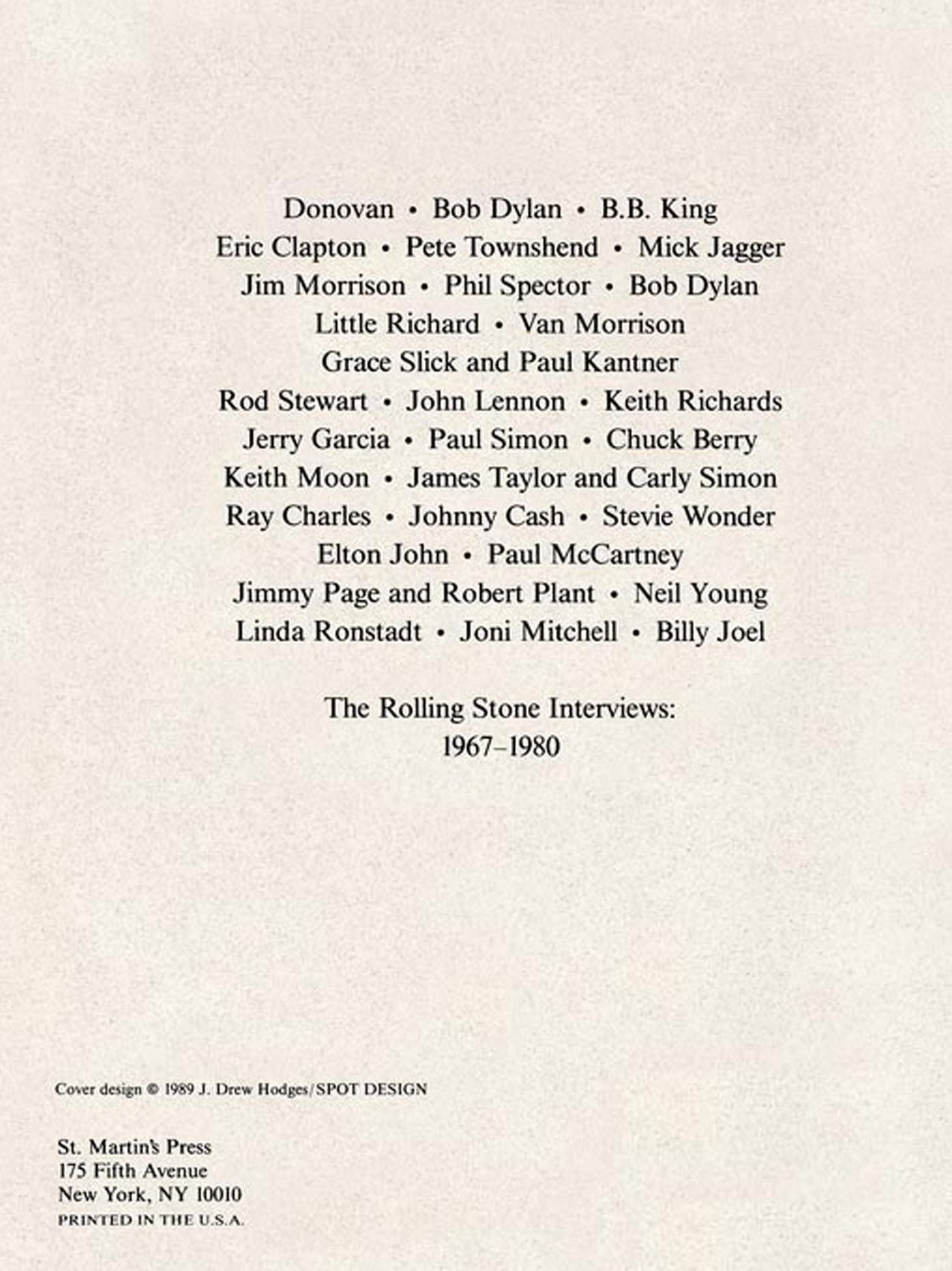 Rolling Stone Interviews, 1967-1980