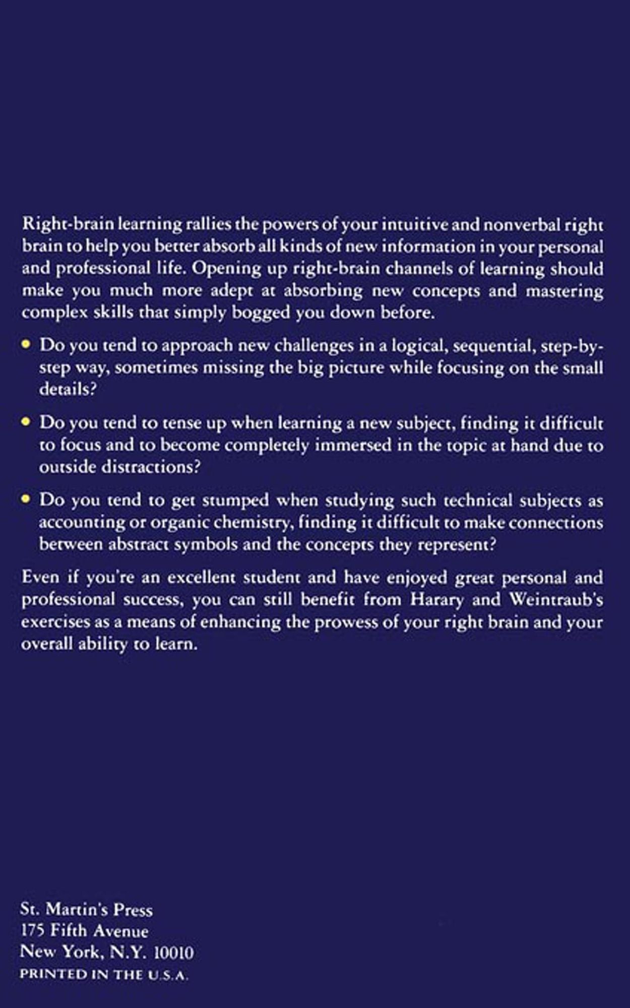 Right-Brain Learning in 30 Days: The Whole Mind Program