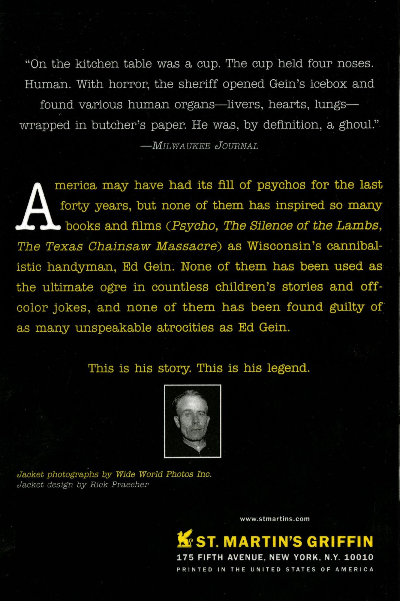 Ed Gein--Psycho!
